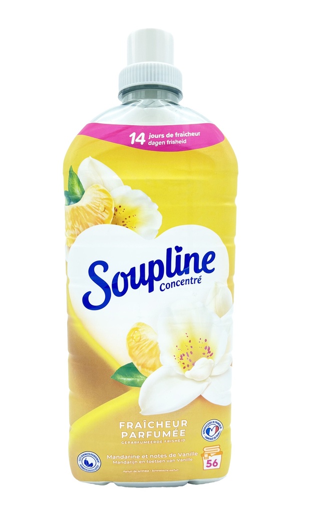 Soupline adoucissant 1.2l 56 doses fleurs blanches coco